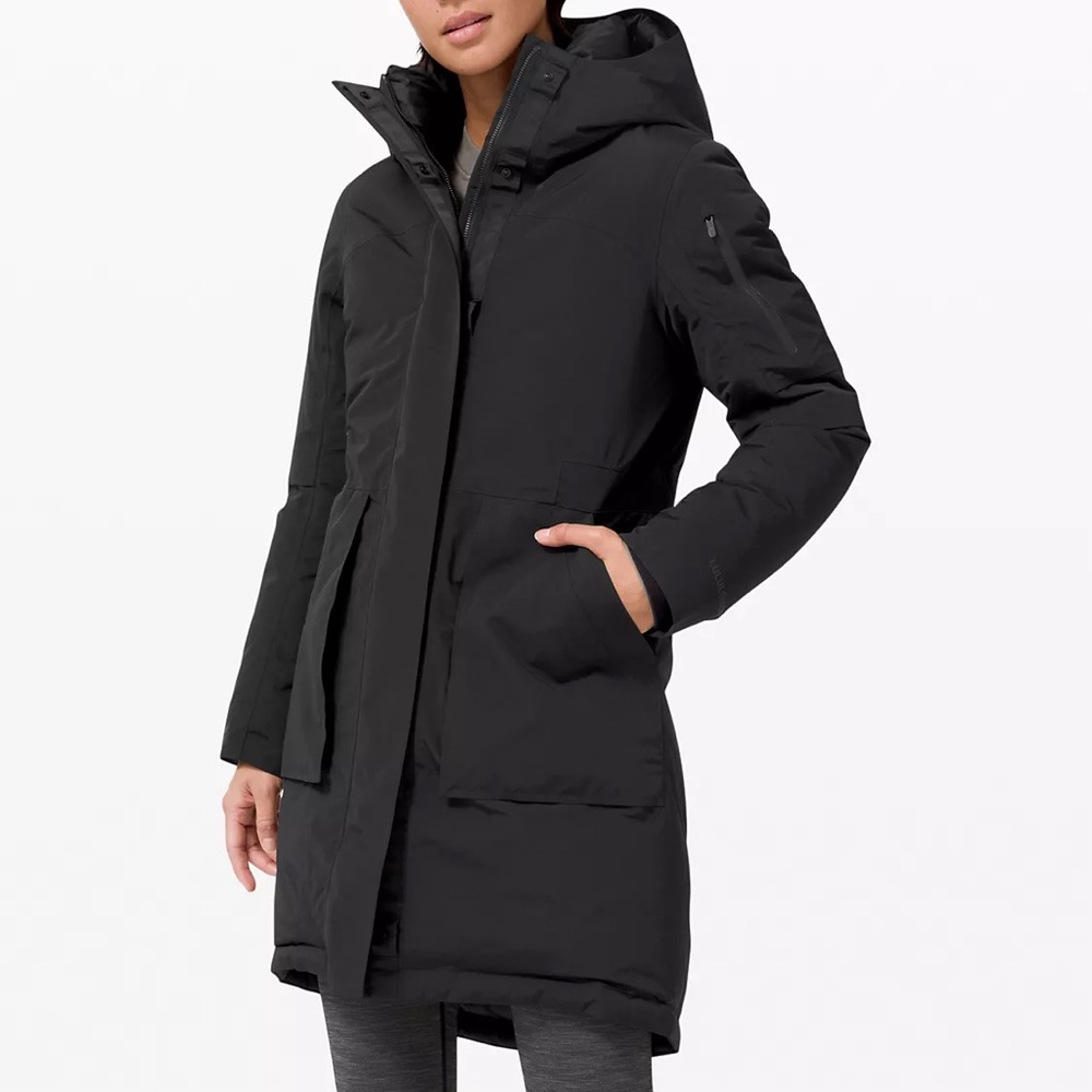 Lululemon Winter Warrior Parka Black 6 Coat